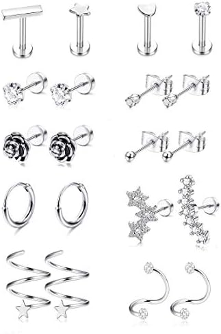 独特の 卑しい 物思いにふける 16g ピアス ブランド Pack50snellville Org