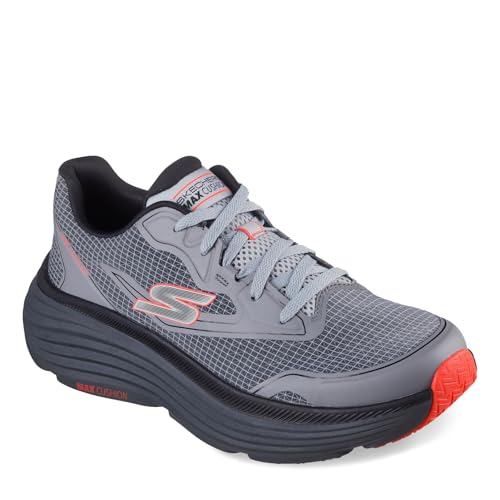 Skechers Men’s Max Cushioning Endeavour-Space Angle Sneaker, Charcoal, 7.5 X-Wide
