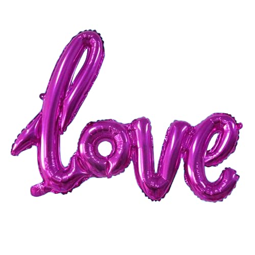Hot Pink Love Foil Balloon, 106cm (2 pack)