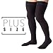 Thigh High Compression Socks for Men 20-30 mmHg - Full Length Compression Support Over Knee Stockings - Black, 3X-Large