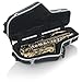 Gator Cases Lightweight Molded Alto Saxophone Case with Locking Latch and Plush Lined Interior; (GC-ALTO SAX)