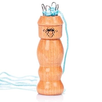 wooden knitting doll