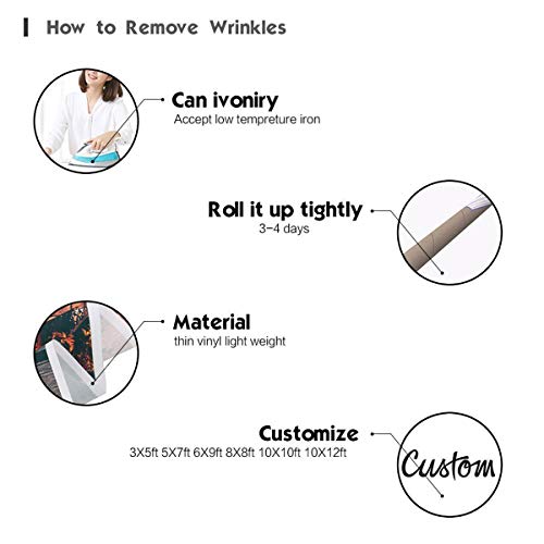 Mexican Fiesta Backdrop 8x6ft - Cinco De Mayo Party Decor With Colorful Flags