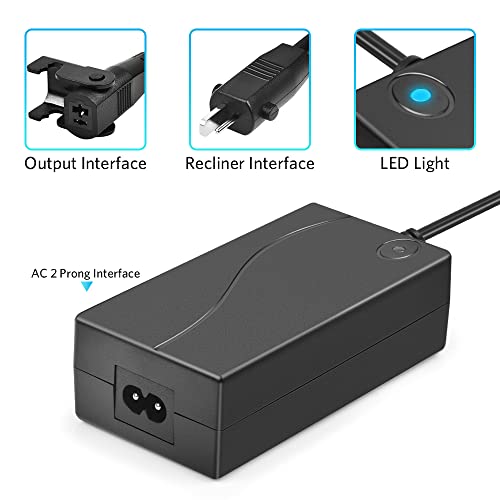 Upgraded Recliner Power Supply, Recliner Adapter Ring Universal AC/DC Switching Power