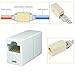 iMBAPrice RJ45 Coupler - (Pack of 5) Cat5e Ethernet Cable Extender Female to Female Straight Modular Inline Coupler