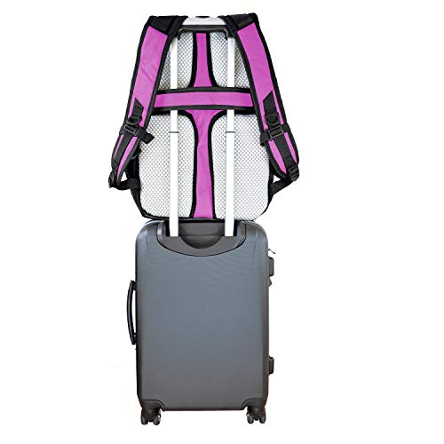 NBA San Antonio Spurs Voyager Laptop Backpack, 19-inches, Pink - Thumbnail 5