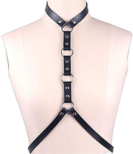 Women Sexy Punk Leather Harness Gothic Waist Body Adjustable Waist Leg Cincher Cage Belt