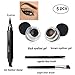 Eyeliner Stamp Kit Latest For Easy Cat Eyes Winged Eyeliner Stamp Water Proof Smudge Proof Black and Brown Eyeliner Gel 5 pcs Set With 2 Pieces Eye Makeup Brushes Lemoncy