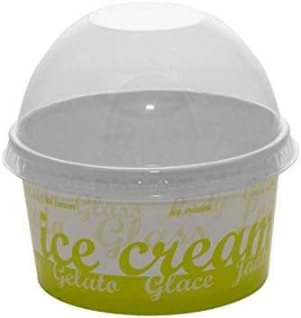 Disposable Two Scoop Ice Cream Tubs x50