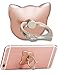 iPhone 7 Plus Gripper, Universal Mini Kickstand, iMangoo Strong Adhesive Stand 360 Rotation Metal Ring Foldable Finger Grip Cell Phone Sticker Holder Desktop Stand for Galaxy S7 Edge iPhone Rose Gold