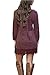 ChongXiao Women's Fashion Long Sleeve A-line Lace Stitching Trim Casual Tunic Dress (FBA)