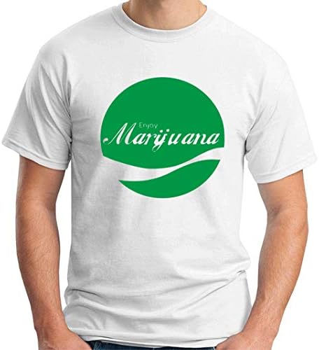T-Shirt Man White ENJOY0063 Enjoy Marijuana