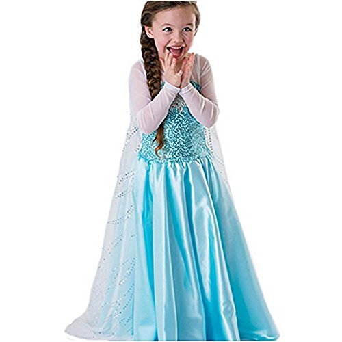 Disney Frozen Inspired Elsa Costume Dress 5/6 (120cm)