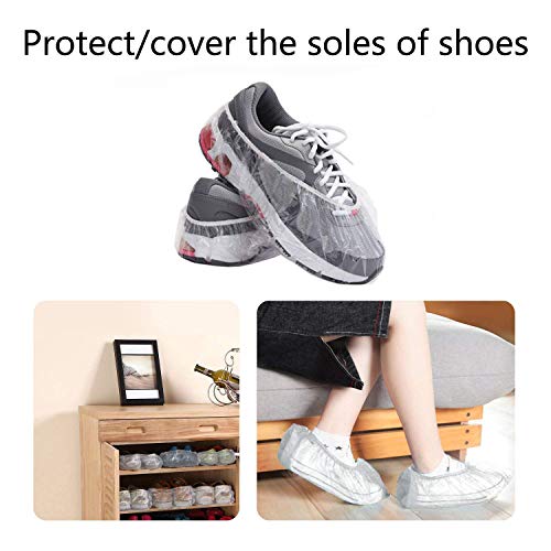 Shower Caps Disposable, 30 Pcs Plastic Clear Thickening Bath Hair Cap