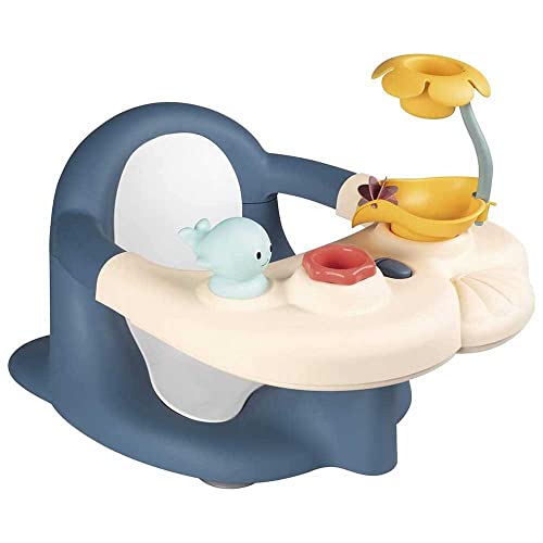 Smoby Toys - Little Smoby Baby-Badesitz ab 6 Monate - Badewannensitz mit Spieltisch inkl. Badewannenspielzeug - Sitzhilfe für Babys & Kleinkinder mit