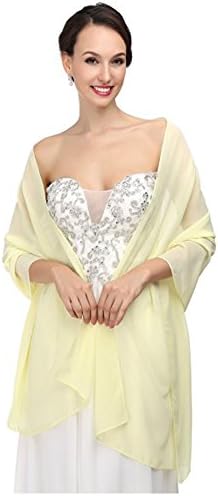 RLDRESS Womens Chiffon Bridal Evening Soft Wrap Scarf Shawl