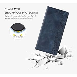 Dedux Portafoglio Custodia Cover Compatibile con Oppo A91, Cover per Biglietti da Visita in Pelle Retro con Chiusura… - immagine 7