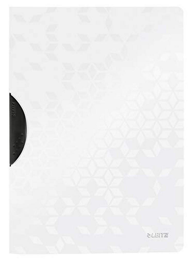 Leitz A4 ColorClip File, 30 Sheet Capacity, Flexible Plastic, White, WOW Range, 41850001