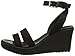 Crocs Women's Leigh Wedge Sandal,Black,8 M US