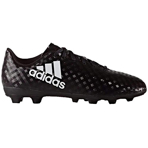 adidas Junior X 16.4 FG Soccer Cleats (1.5, Core Black/White)