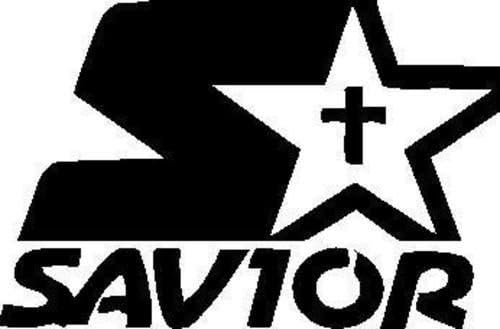 Savior Vinyl Wall Art, Jesus Messiah Son Of God Christian Deco