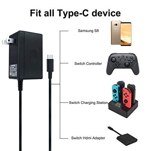 3 Charger+Nintendo+Adapter+Compatible+Controller