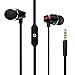 Earbuds In-Ear Stereo Wired Earphones with Mic Noise Isolating Earbud Headphones for iPhone iPad iPod Laptops and Android Smart Phones