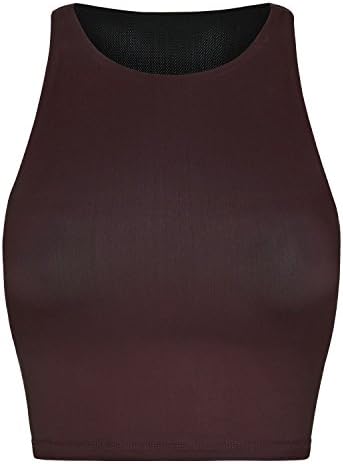 Women's Vie Active Diana Workout Tank - Black Cherry - US SIZE S