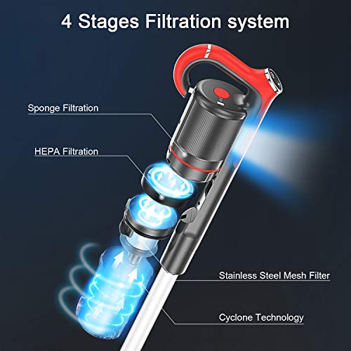 GeeMo Cordless Vacuum Cleaner, 14Kpa Powerful Suction 4 in 1 Brushless