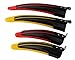 Juvale Bike Fender - 2-Pair Adjustable Bicycle Rear and Front Mud Guard, Bike Tire Accessories for Road Mountain Bike, Cycling, Yellow and Red, 16 x 3.3 x 1.8 Inches and 12 x 2.8 x 1.8 Inches