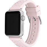 Coach Apple Watch Strap, Compatible with Apple Watch 38mm, 40mm, 41mm, 42mm, 44mm, and 45mm, Interchangeable Band, Create Your Unique Style