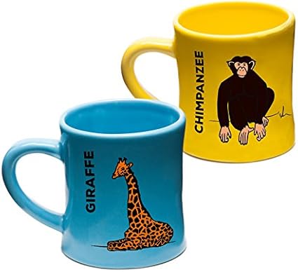 Amazon Com Bittymugs For Kids Giraffe Chimpanzee Toddler Coffee Mugs 4oz Ceramic Bpa Free Baby Mug Montessori Preschool Mug Childrens Cup Animal Mug Hot Chocolate Mug Set Espresso Mug Gift For Kids Kitchen