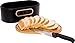 2-in-1 Modern Bread Box with Bamboo Cutting Board Lid - Space Saving Bread Bin by Mindful Design (Black)