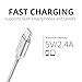 Magnetic Charging Cable by Tiamat [Grey 3.3ft / 1m] – Lightning, Micro USB, Type C 3 in 1 for iPhone and Android Phones (Silver)