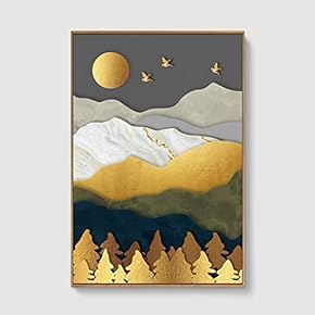 Framed Home Artwork Abstract Scenery for Living Room Bedroom