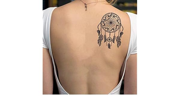 Amazoncom Dream Catcher On Shoulder Temporary Fake Tattoo