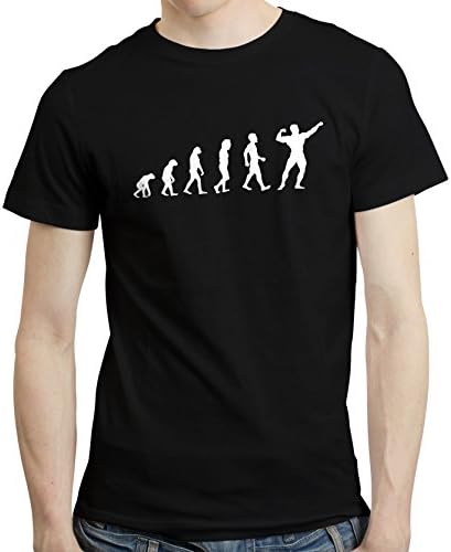 PugSwag Men Human Evolution Bodybuilding Gym T-Shirt