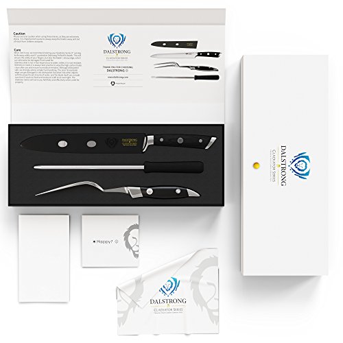 Dalstrong Carving Knife & Meat Fork Set Gladiator Series Elite 8