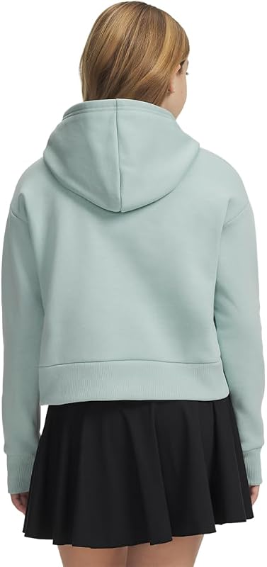 UA Rival - Hoodie Forrado a Fleece, Azul/Branco Esmaltado - YSM, Azul Esmaltado/Branco, 68