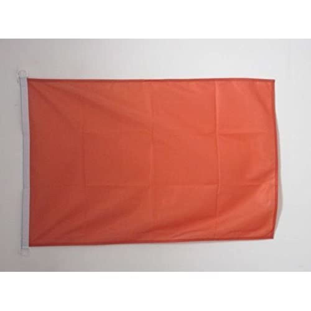AZ FLAG - Plain Orange Flag - 2x3 Ft - For Outdoor - Orange Solid color Banner Knitted Polyester with Two Plastic Rings - Fade Resistant - Vivid Colors - 2' x 3' Feet - 90x60 Cm