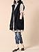 Mordenmiss Women's Sleeveless Coat Big Pockets Waistcoat Travel Hoodie Vest Style 1 XL Black