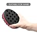 Big Holes Hair Brush Sponge Twist Wave Barber Tool For Dreads Afro Locs Twist Curl Coil Black(4 Packs)