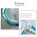 Edary Boho Turquoise Beaded Anklet Bracelet Anklets Foot Jewelry Accessories for Women and Girls(1PC)