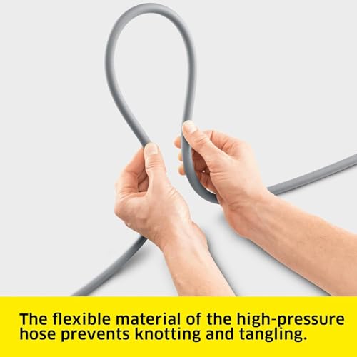 Kärcher high-pressure washer K 4 WCM Flex eco!Booster, pressure: max. 130 bar, flow rate: 420 l/h, coverage: 30 m²/h, weight: 11.5 kg, extra flexible high-pressure hose, eco!Booster, dirt blaster