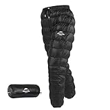 Men Women Winter Warm Packable Down Pants Compression Snow Trousers Windproof Water-Resistant Outdoor Camping Insulated Pants with Storage Bag