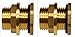RAINPAL BBF020 LF Compliant Brass Bulkhead Tank Fitting (Double Female 1/2” NPT and Male 3/4
