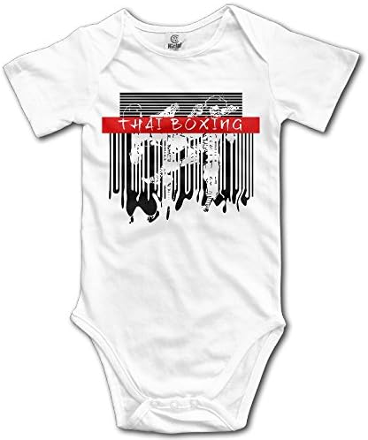 PiggyWiggy World Martial Arts Muay Thai Boxing Fullfun Short Sleeve Baby Boy Clothes Baby One-piece Bodysuit Unisex