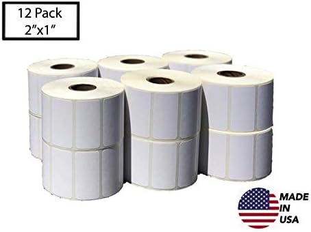 Amazon.com : 2” X 1” Direct Thermal Labels (DT) Barcodes, Address, Compatible with Rollo Printer ...