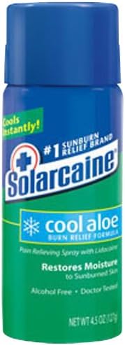 Solarcaine Cool Aloe Burn Relief Spray - 4.5 oz, Pack of 2
