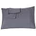 Pillowcases Queen Gray Set of 2 Envelope Closure End Easy Fit for All Season Cooling Soft and Breathable Material Machine Washable